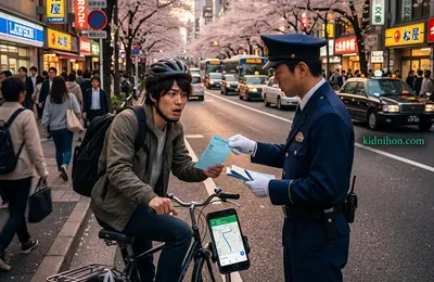 Luật Xe Đạp Nhật Bản 2026: Vé Xanh Phạt Tiền Trực Tiếp — Thay Đổi Gì?