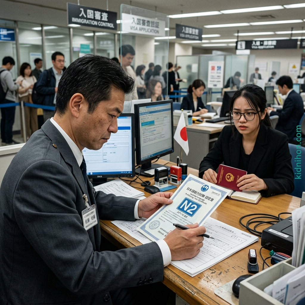 NÓNG: Từ 15/04/2026 Bắt Buộc Nộp Bằng N2 Xin Visa Kỹ sư Nhật Bản (技人国) | Cập nhật mới nhất từ Nyukan